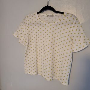 Zara polka dot top sz S